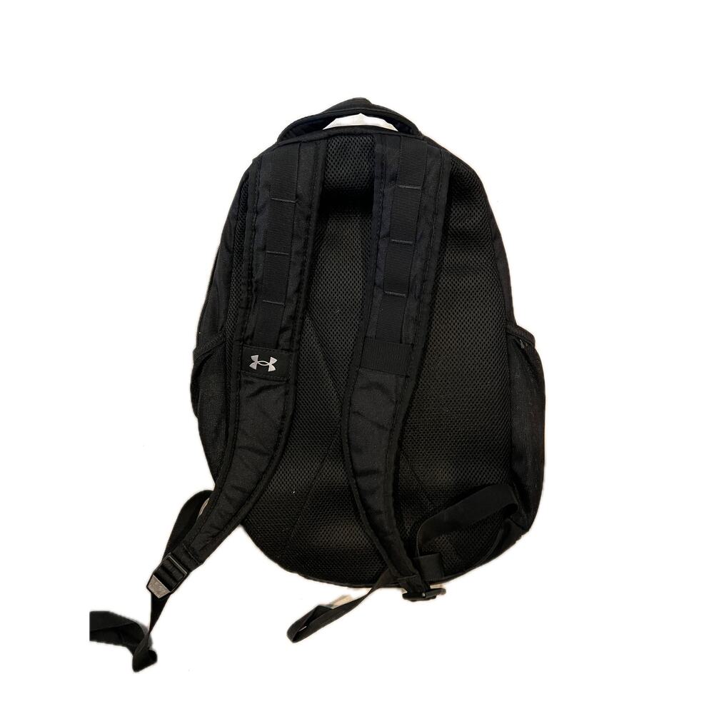 Under Armour Black Silver Hustle 5.0 Backpack - Picture 2 of 4